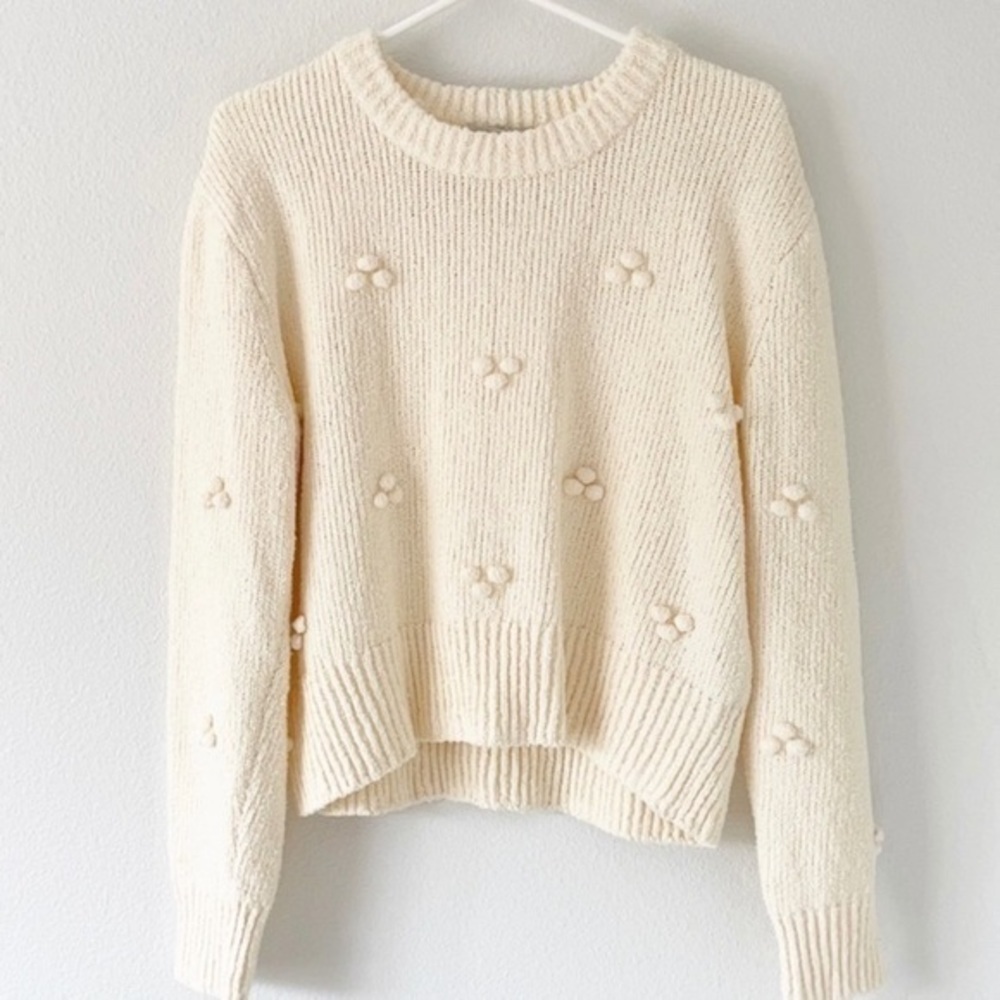 Madewell Dotted Bobble Pullover Sweater size XXS
